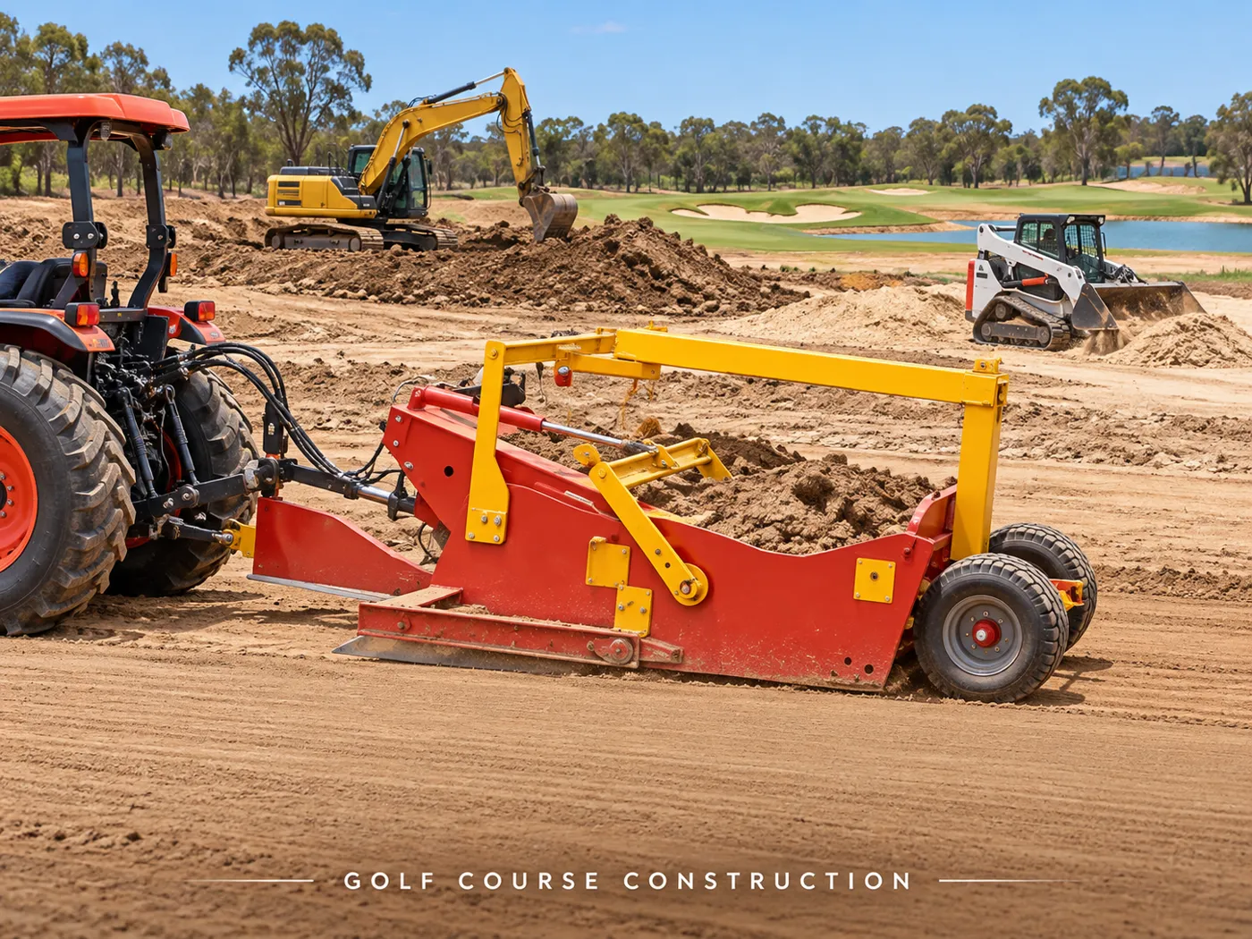 Golf Course Earthworks in Action — application concept