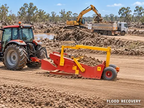 Flood Recovery Grading in Action — application concept
