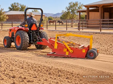 Compact Tractor Grooms a Western Arena — application concept