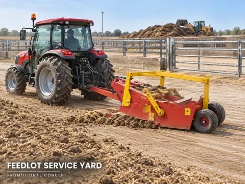 Red Scraper Feedlot Cleanup — application concept